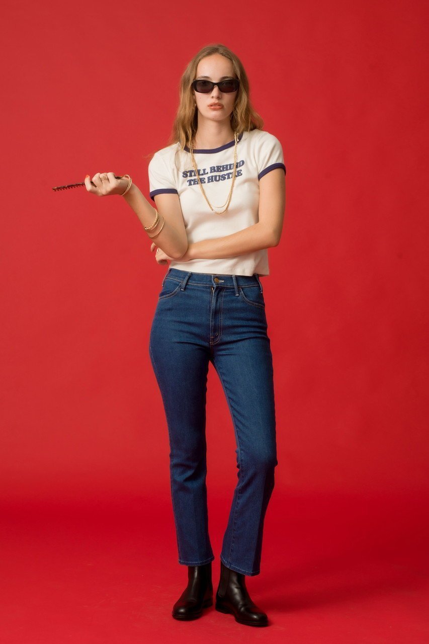 【マザー/MOTHER】のTHE ITTY BITTY RINGER パイピングTシャツ (BEH) 人気、トレンドファッション・服の通販 founy(ファニー) 　ファッション　Fashion　レディースファッション　Fashion for Women　トップス・カットソー　Cut & Sew Tops　シャツ・ブラウス・オフィスカジュアル　Elegant Blouses & Button-Ups　ロングTシャツ・Tシャツ　Longline T-Shirts & Tees　カットソー・ベーシックTシャツ　Cut-and-Sewn Tops / Stretch Tees & Basics　コレクション　Collection, Seasonal Line　コンパクト　Compact, Small Size　ショート　Short, Short Length　スリーブ　Sleeve, Long Sleeve / Short Sleeve　デニム　Denim, Jeans Material　トレンド　Trend, Trending Now　パイピング　Piping, Trim Design　フレア　Flare, Flared　ボトム　Bottoms, Lower Wear　ワイド　Wide, Wide Fit　人気　Popular, Best Seller　秋　Autumn　other-6|ID: prp329100004684624 ipo3291000000036128484