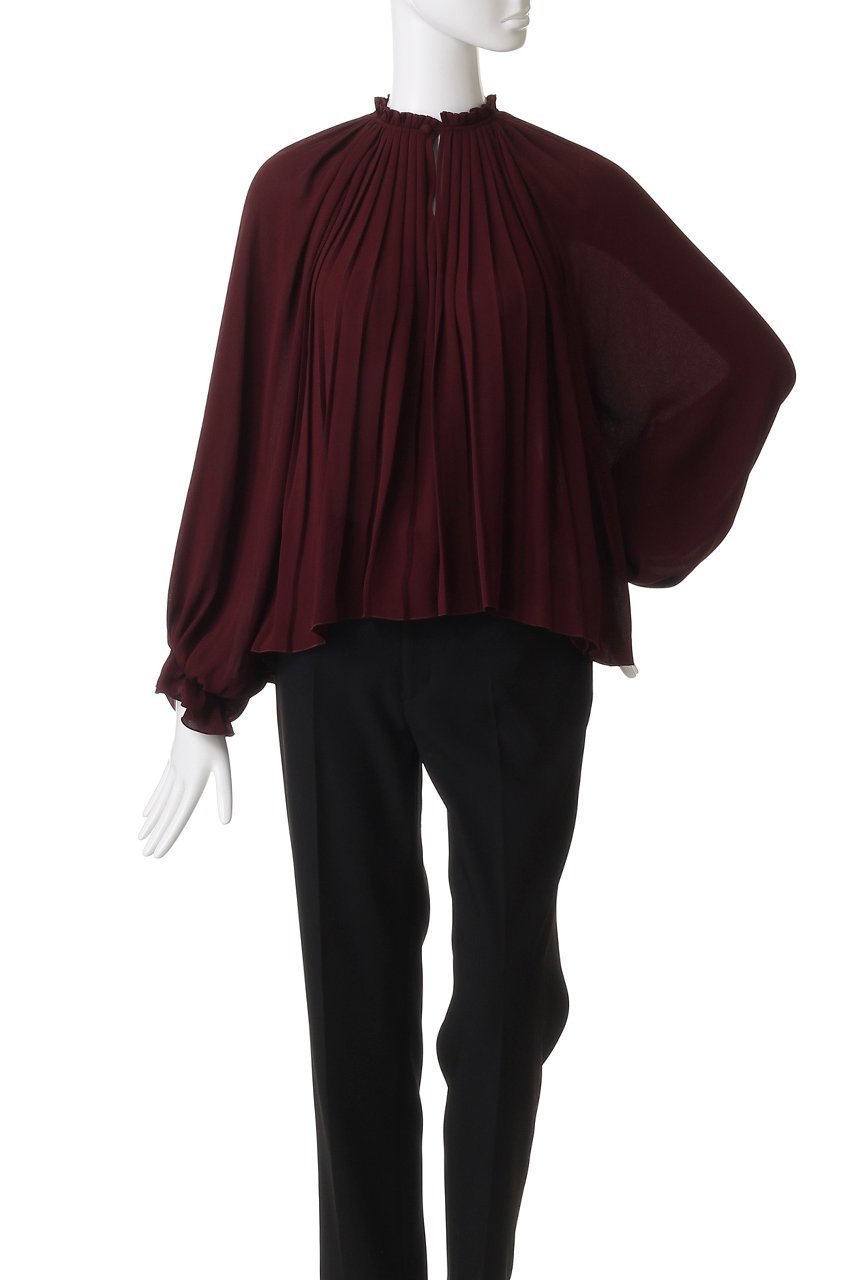 【マルティニーク/martinique】のプリーツブラウス 人気、トレンドファッション・服の通販 founy(ファニー) 　ファッション　Fashion　レディースファッション　Fashion for Women　トップス・カットソー　Cut & Sew Tops　シャツ・ブラウス・オフィスカジュアル　Elegant Blouses & Button-Ups　エレガント 上品　Elegant　シューズ　Shoes, Footwear　スリーブ　Sleeve, Long Sleeve / Short Sleeve　プリーツ　Pleats, Pleated　ロング　Long, Long-Length　再入荷　Restock / Back in Stock　other-2|ID: prp329100004684630 ipo3291000000035276096