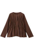 【マルティニーク/martinique】のモダールシルクティアードブラウス ブラウン|ID: prp329100004684632 ipo3291000000035939918