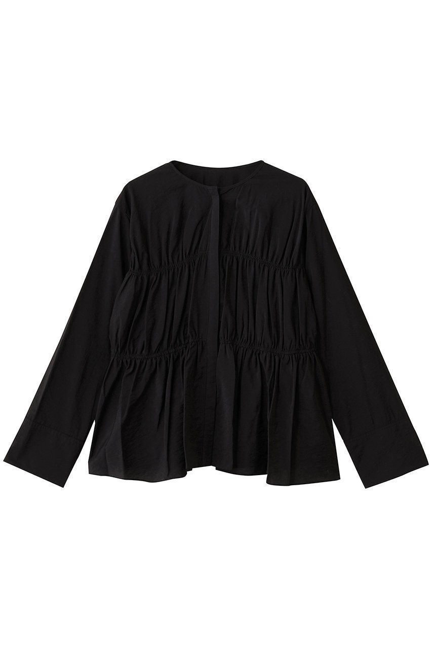 【マルティニーク/martinique】のモダールシルクティアードブラウス インテリア・キッズ・メンズ・レディースファッション・服の通販 founy(ファニー) ファッション Fashion レディースファッション Fashion for Women トップス・カットソー Cut & Sew Tops シャツ・ブラウス・オフィスカジュアル Elegant Blouses & Button-Ups おすすめ Recommended / Our Picks シルク Silk, 100% Silk スラックス Slacks, Dress Pants スリーブ Sleeve, Long Sleeve / Short Sleeve デニム Denim, Jeans Material フェミニン Feminine, Girly リュクス Luxury, Elegant, High-End, Chic ロング Long, Long-Length ブラック|ID: prp329100004684632 ipo3291000000035939919