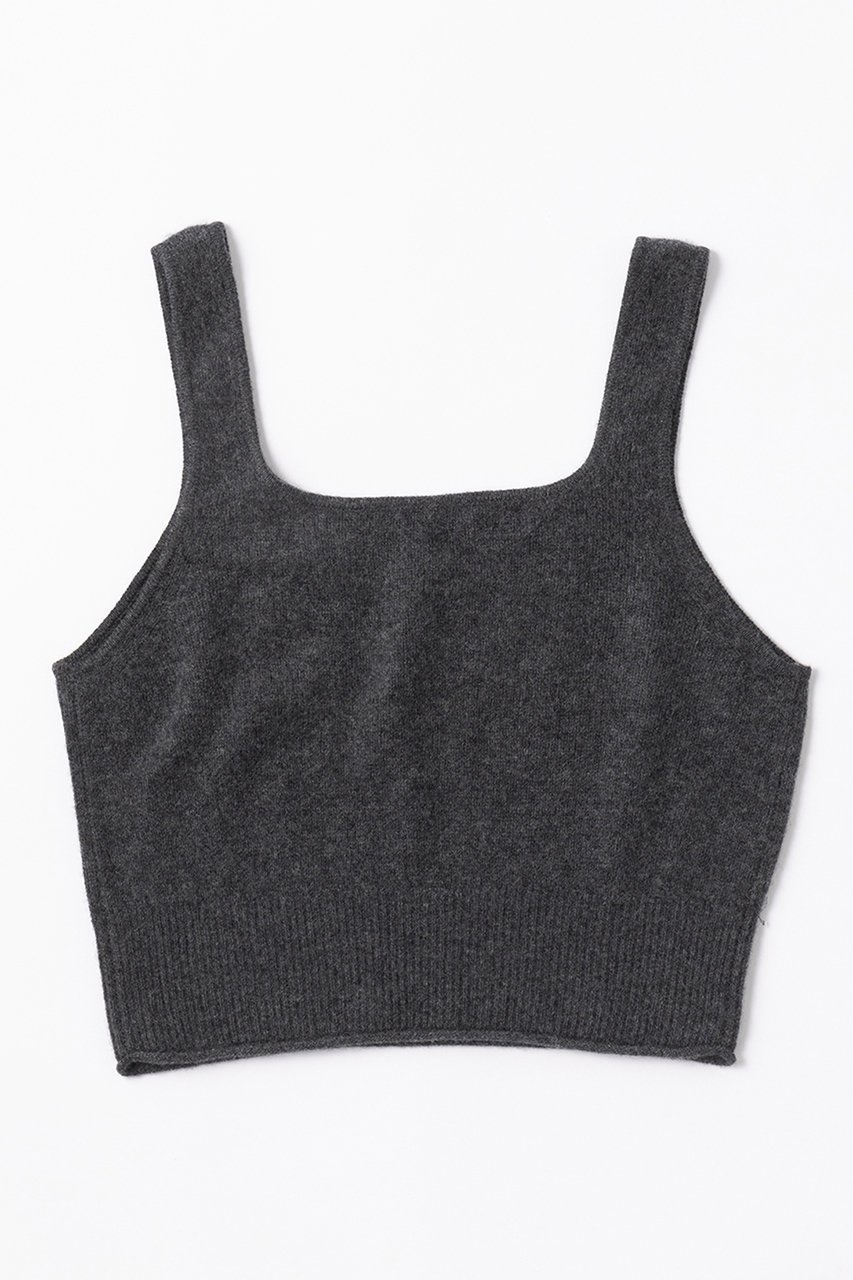 【エレガンセーゼ/ELEGANCESE】のSheer カシミヤキャミソール インテリア・キッズ・メンズ・レディースファッション・服の通販 founy(ファニー) 　ファッション　Fashion　レディースファッション　Fashion for Women　トップス・カットソー　Cut & Sew Tops　ニット　Knit Tops & Sweaters　キャミソール&ノースリーブ　Camisoles & Sleeveless Tops　カジュアルプルオーバー・ニットトップス　Pullovers & Knit Tops / Casual Pullovers　アンサンブル　Ensemble Set　カーディガン　Cardigan, Knitwear　キャミソール　Camisole, Spaghetti Strap Top　スクエア　Square, Square Shape　デコルテ　Décolleté, Neckline　バランス　Balance, Style Balance　新作・新入荷　New Arrivals / New In　チャコールグレー|ID: prp329100004684636 ipo3291000000033830675