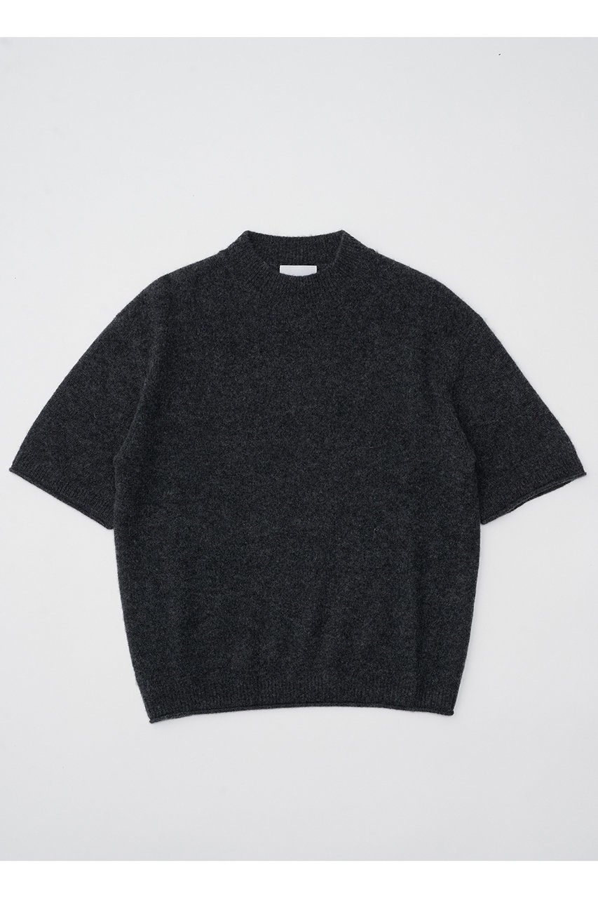 【エレガンセーゼ/ELEGANCESE】のSheer カシミヤショートスリーブ インテリア・キッズ・メンズ・レディースファッション・服の通販 founy(ファニー) 　ファッション　Fashion　レディースファッション　Fashion for Women　トップス・カットソー　Cut & Sew Tops　ニット　Knit Tops & Sweaters　カジュアルプルオーバー・ニットトップス　Pullovers & Knit Tops / Casual Pullovers　スリーブ　Sleeve, Long Sleeve / Short Sleeve　ハーフ　Half, Half-Length　エレガント 上品　Elegant　新作・新入荷　New Arrivals / New In　チャコールグレー|ID: prp329100004684639 ipo3291000000033830704