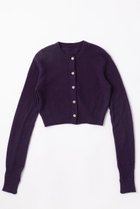 【エレガンセーゼ/ELEGANCESE】のSheer カシミヤカーディガン ダークパープル|ID: prp329100004684641 ipo3291000000033830725
