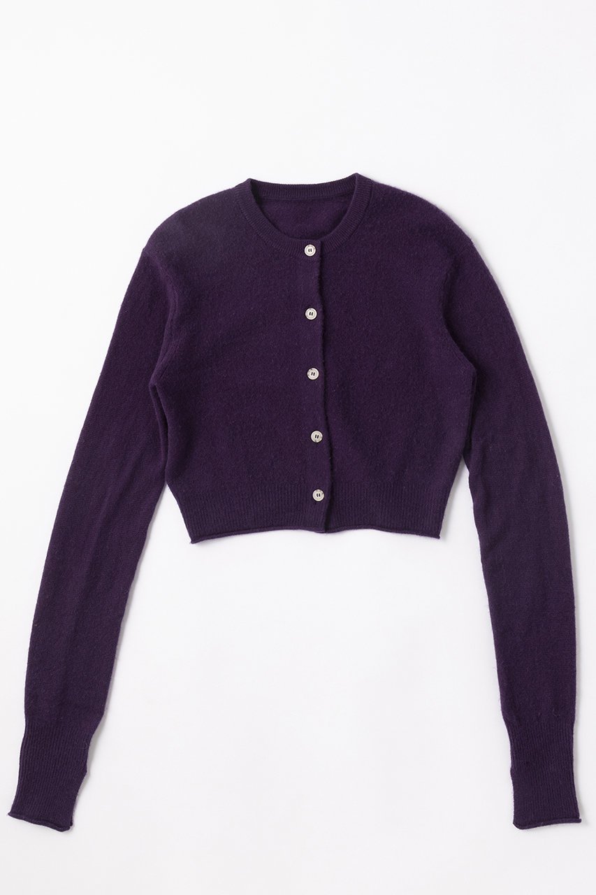 【エレガンセーゼ/ELEGANCESE】のSheer カシミヤカーディガン インテリア・キッズ・メンズ・レディースファッション・服の通販 founy(ファニー) 　ファッション　Fashion　レディースファッション　Fashion for Women　トップス・カットソー　Cut & Sew Tops　ニット　Knit Tops & Sweaters　カーディガン・羽織り　Layered Style Cardigans　エレガント 上品　Elegant　カーディガン　Cardigan, Knitwear　コンパクト　Compact, Small Size　スリーブ　Sleeve, Long Sleeve / Short Sleeve　新作・新入荷　New Arrivals / New In　ダークパープル|ID: prp329100004684641 ipo3291000000033830725