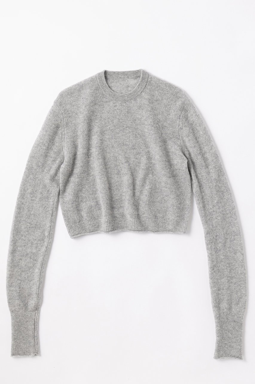 【エレガンセーゼ/ELEGANCESE】のSheer カシミヤクルー インテリア・キッズ・メンズ・レディースファッション・服の通販 founy(ファニー) 　ファッション　Fashion　レディースファッション　Fashion for Women　トップス・カットソー　Cut & Sew Tops　ニット　Knit Tops & Sweaters　カジュアルプルオーバー・ニットトップス　Pullovers & Knit Tops / Casual Pullovers　エレガント 上品　Elegant　コンパクト　Compact, Small Size　スリーブ　Sleeve, Long Sleeve / Short Sleeve　新作・新入荷　New Arrivals / New In　グレー|ID: prp329100004684643 ipo3291000000033830737