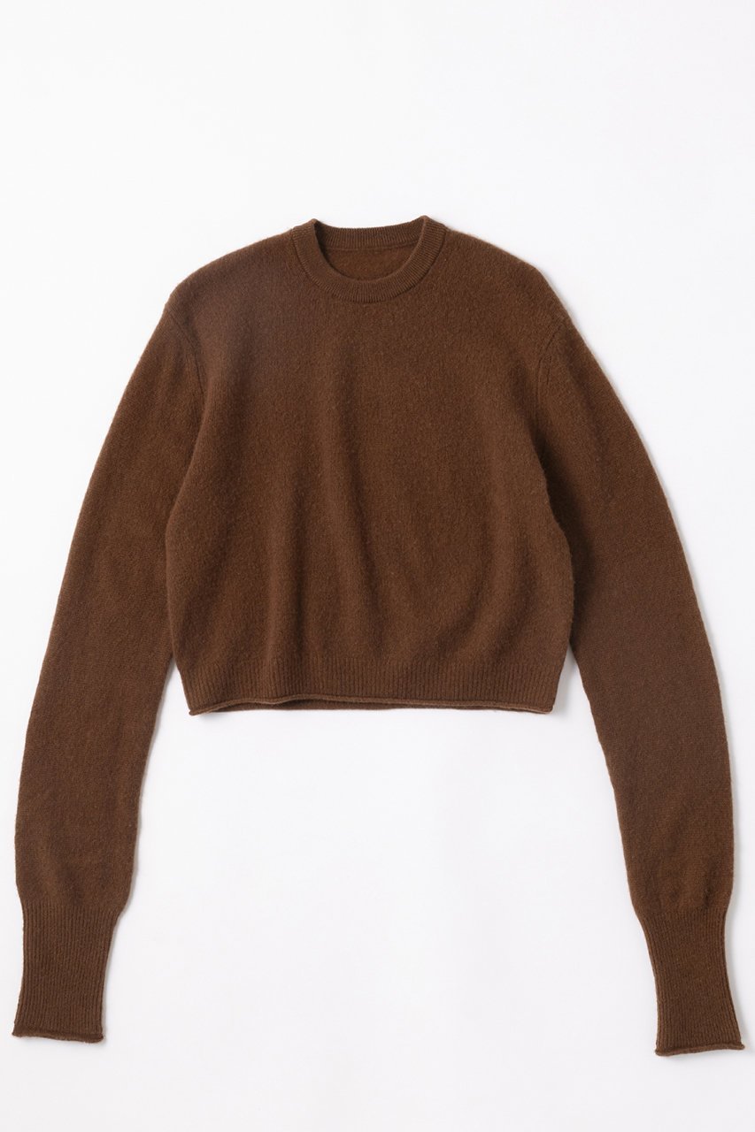 【エレガンセーゼ/ELEGANCESE】のSheer カシミヤクルー インテリア・キッズ・メンズ・レディースファッション・服の通販 founy(ファニー) 　ファッション　Fashion　レディースファッション　Fashion for Women　トップス・カットソー　Cut & Sew Tops　ニット　Knit Tops & Sweaters　カジュアルプルオーバー・ニットトップス　Pullovers & Knit Tops / Casual Pullovers　エレガント 上品　Elegant　コンパクト　Compact, Small Size　スリーブ　Sleeve, Long Sleeve / Short Sleeve　新作・新入荷　New Arrivals / New In　ブラウン|ID: prp329100004684643 ipo3291000000033830740