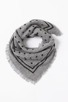 【エレガンセーゼ/ELEGANCESE】のカシミヤドットスカーフ 人気、トレンドファッション・服の通販 founy(ファニー) ファッション Fashion レディースファッション Fashion for Women ストール Soft & Warm Scarves マフラー・スヌード / 冬小物の定番 Scarves & Mufflers スカーフ Scarf, Neckwear ストール Stole, Wrap ドット Polka Dot, Dot Pattern フリンジ Fringe, Tassel マフラー Scarf, Muffler エレガント 上品 Elegant 新作・新入荷 New Arrivals / New In thumbnail ミディアムグレー×ブラック|ID: prp329100004684645 ipo3291000000033830761