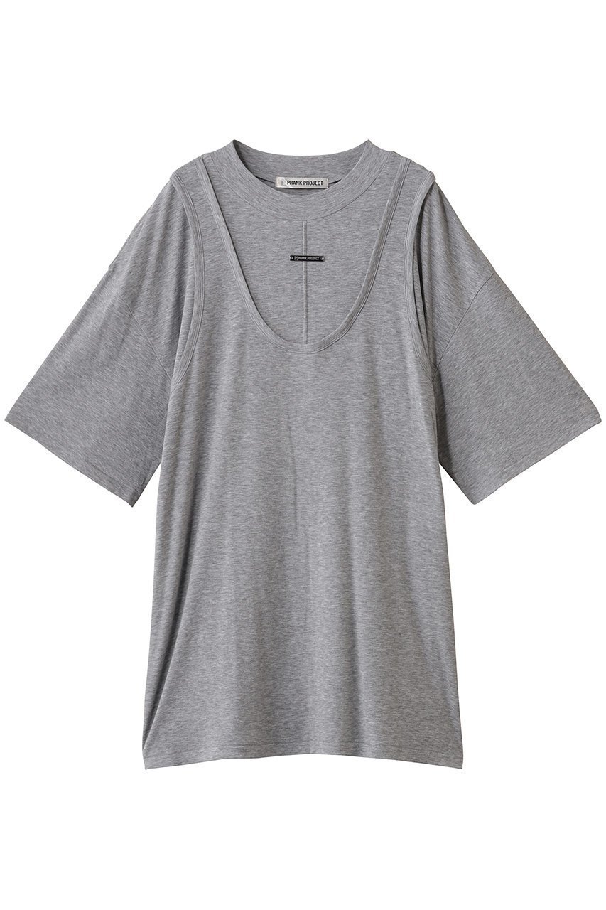【プランク プロジェクト/PRANK PROJECT】のクールタッチフライスビッグTEE / Cool Touch Fly Big T-Shirt インテリア・キッズ・メンズ・レディースファッション・服の通販 founy(ファニー) 　ファッション　Fashion　レディースファッション　Fashion for Women　トップス・カットソー　Cut & Sew Tops　シャツ・ブラウス・オフィスカジュアル　Elegant Blouses & Button-Ups　ロングTシャツ・Tシャツ　Longline T-Shirts & Tees　カットソー・ベーシックTシャツ　Cut-and-Sewn Tops / Stretch Tees & Basics　おすすめ　Recommended / Our Picks　ショート　Short, Short Length　スリーブ　Sleeve, Long Sleeve / Short Sleeve　タンク　Tank Top, Sleeveless Top　デニム　Denim, Jeans Material　ビッグ　Big, Oversized　ワイド　Wide, Wide Fit　新作・新入荷　New Arrivals / New In　GRY(グレー)|ID: prp329100004684650 ipo3291000000033830808