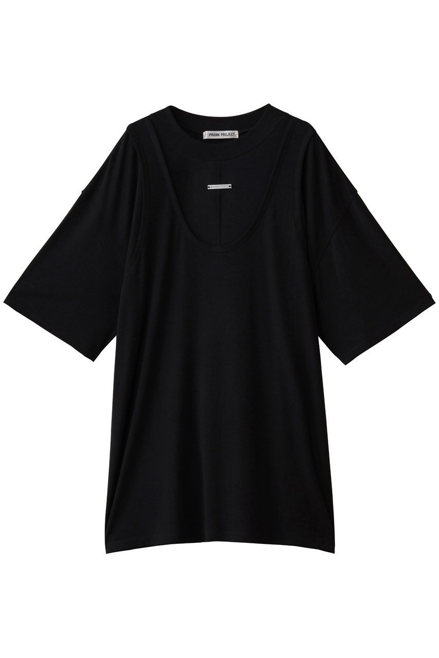 【プランク プロジェクト/PRANK PROJECT】のクールタッチフライスビッグTEE / Cool Touch Fly Big T-Shirt インテリア・キッズ・メンズ・レディースファッション・服の通販 founy(ファニー) 　ファッション　Fashion　レディースファッション　Fashion for Women　トップス・カットソー　Cut & Sew Tops　シャツ・ブラウス・オフィスカジュアル　Elegant Blouses & Button-Ups　ロングTシャツ・Tシャツ　Longline T-Shirts & Tees　カットソー・ベーシックTシャツ　Cut-and-Sewn Tops / Stretch Tees & Basics　おすすめ　Recommended / Our Picks　ショート　Short, Short Length　スリーブ　Sleeve, Long Sleeve / Short Sleeve　タンク　Tank Top, Sleeveless Top　デニム　Denim, Jeans Material　ビッグ　Big, Oversized　ワイド　Wide, Wide Fit　新作・新入荷　New Arrivals / New In　BLK(ブラック)|ID: prp329100004684650 ipo3291000000033830809