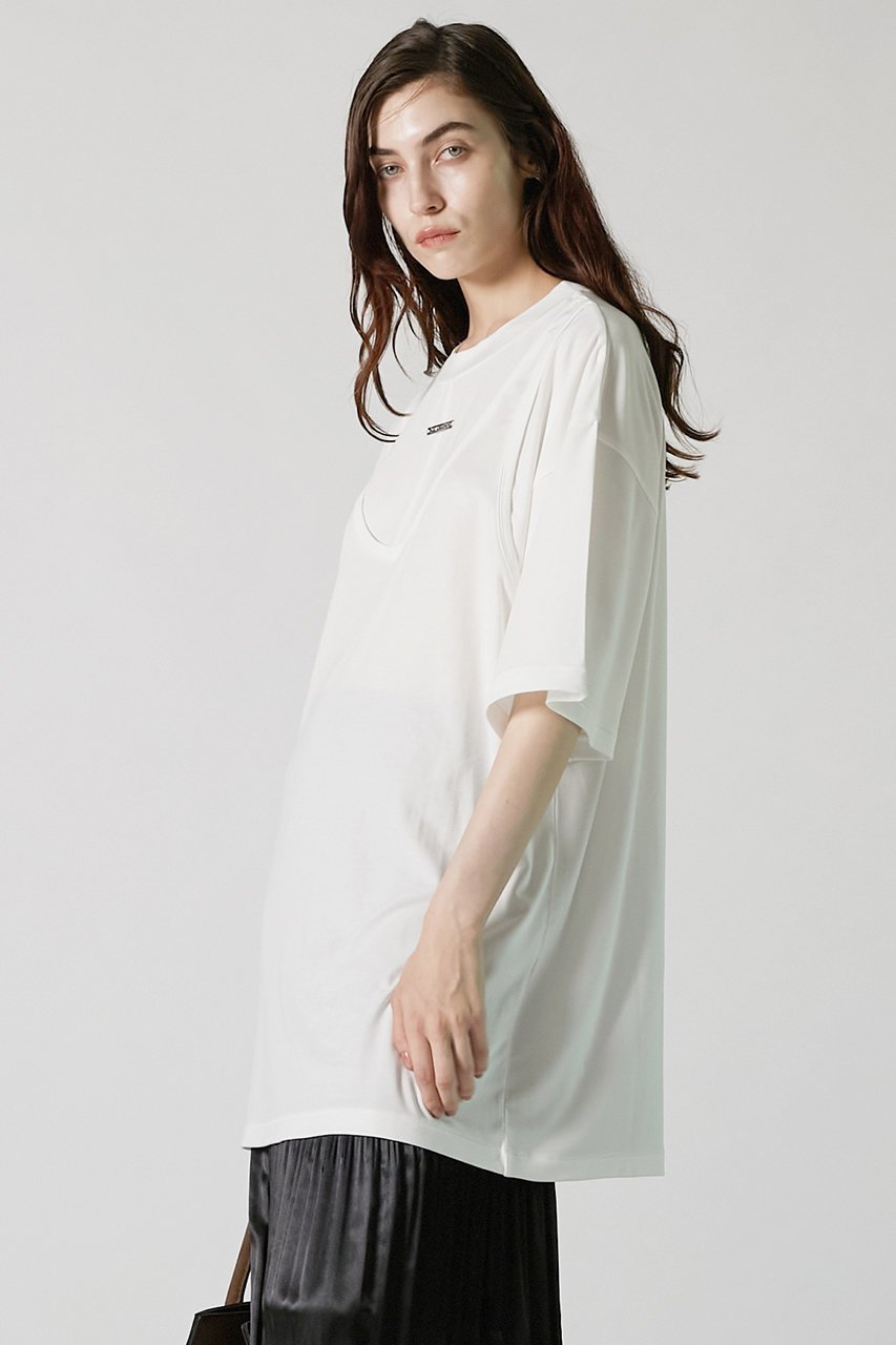 【プランク プロジェクト/PRANK PROJECT】のクールタッチフライスビッグTEE / Cool Touch Fly Big T-Shirt 人気、トレンドファッション・服の通販 founy(ファニー) 　ファッション　Fashion　レディースファッション　Fashion for Women　トップス・カットソー　Cut & Sew Tops　シャツ・ブラウス・オフィスカジュアル　Elegant Blouses & Button-Ups　ロングTシャツ・Tシャツ　Longline T-Shirts & Tees　カットソー・ベーシックTシャツ　Cut-and-Sewn Tops / Stretch Tees & Basics　おすすめ　Recommended / Our Picks　ショート　Short, Short Length　スリーブ　Sleeve, Long Sleeve / Short Sleeve　タンク　Tank Top, Sleeveless Top　デニム　Denim, Jeans Material　ビッグ　Big, Oversized　ワイド　Wide, Wide Fit　新作・新入荷　New Arrivals / New In　other-7|ID: prp329100004684650 ipo3291000000033830818