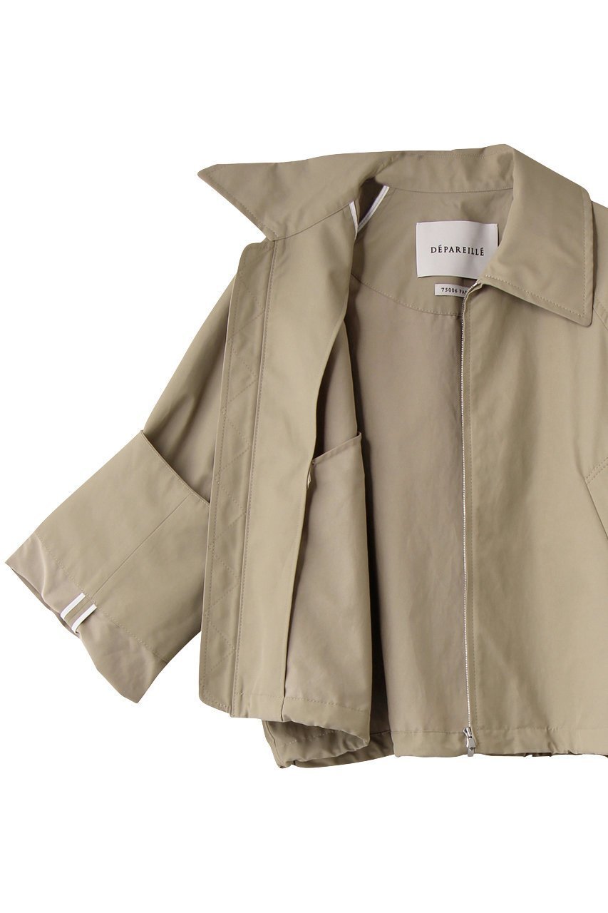 【デパリエ/DEPAREILLE】のタフタジップアップブルゾン 人気、トレンドファッション・服の通販 founy(ファニー) 　ファッション　Fashion　レディースファッション　Fashion for Women　アウター　Coat / Outerwear Collection　レディースジャケット・軽アウター　Jackets　ブルゾンジャケット・スポーティアウター　Blouson Jackets　ショート　Short, Short Length　ジップ　Zip, Zipper　ジャケット　Jacket, Outerwear　スタンド　Stand Collar, Upright Stand　タフタ　Taffeta, Structured Fabric　トレンド　Trend, Trending Now　ブルゾン　Blouson, Bomber Jacket　other-6|ID: prp329100004684654 ipo3291000000036015067