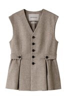 【デパリエ/DEPAREILLE】のネップウールジレ 人気、トレンドファッション・服の通販 founy(ファニー) ファッション Fashion レディースファッション Fashion for Women アウター Coat / Outerwear Collection レディースジャケット・軽アウター Jackets シンプル Simple, Minimal ジャケット Jacket, Outerwear ネップ Nepp, Slub Yarn ベスト Vest, Waistcoat ペプラム Peplum, Flared Hem 新作・新入荷 New Arrivals / New In |ID:prp329100004684656