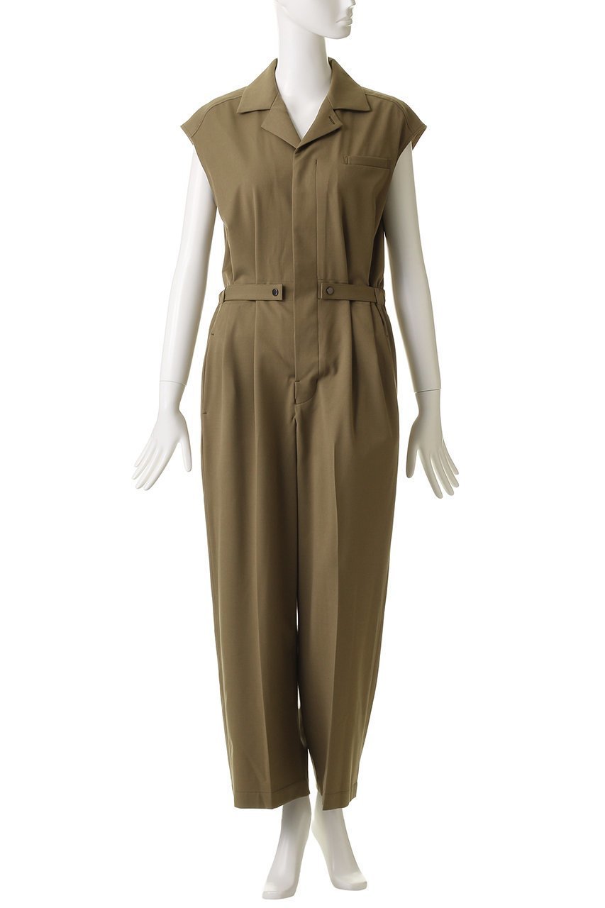 【デパリエ/DEPAREILLE】のウールツイルショートスリーブコンビネゾン 人気、トレンドファッション・服の通販 founy(ファニー) 　ファッション　Fashion　レディースファッション　Fashion for Women　パンツ　Pants & Trousers　コンビネゾン　Jumpsuit, All-in-One　シューズ　Shoes, Footwear　ツイル　Twist, Twisted Detail　フラット　Flat, Flat Shoes　リラックス　Relax, Relaxed Fit　エレガント 上品　Elegant　other-6|ID: prp329100004684660 ipo3291000000035347510