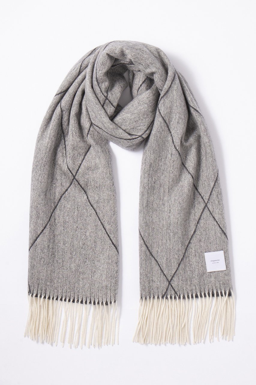 【エレガンセーゼ/ELEGANCESE】のdiamond wave マフラー インテリア・キッズ・メンズ・レディースファッション・服の通販 founy(ファニー) 　ファッション　Fashion　レディースファッション　Fashion for Women　ストール　Soft & Warm Scarves　マフラー・スヌード / 冬小物の定番　Scarves & Mufflers　ウェーブ　Wavy Pattern　ストール　Stole, Wrap　マフラー　Scarf, Muffler　ラグジュアリー　Luxury, Elegant　新作・新入荷　New Arrivals / New In　グレー|ID: prp329100004684669 ipo3291000000033830939