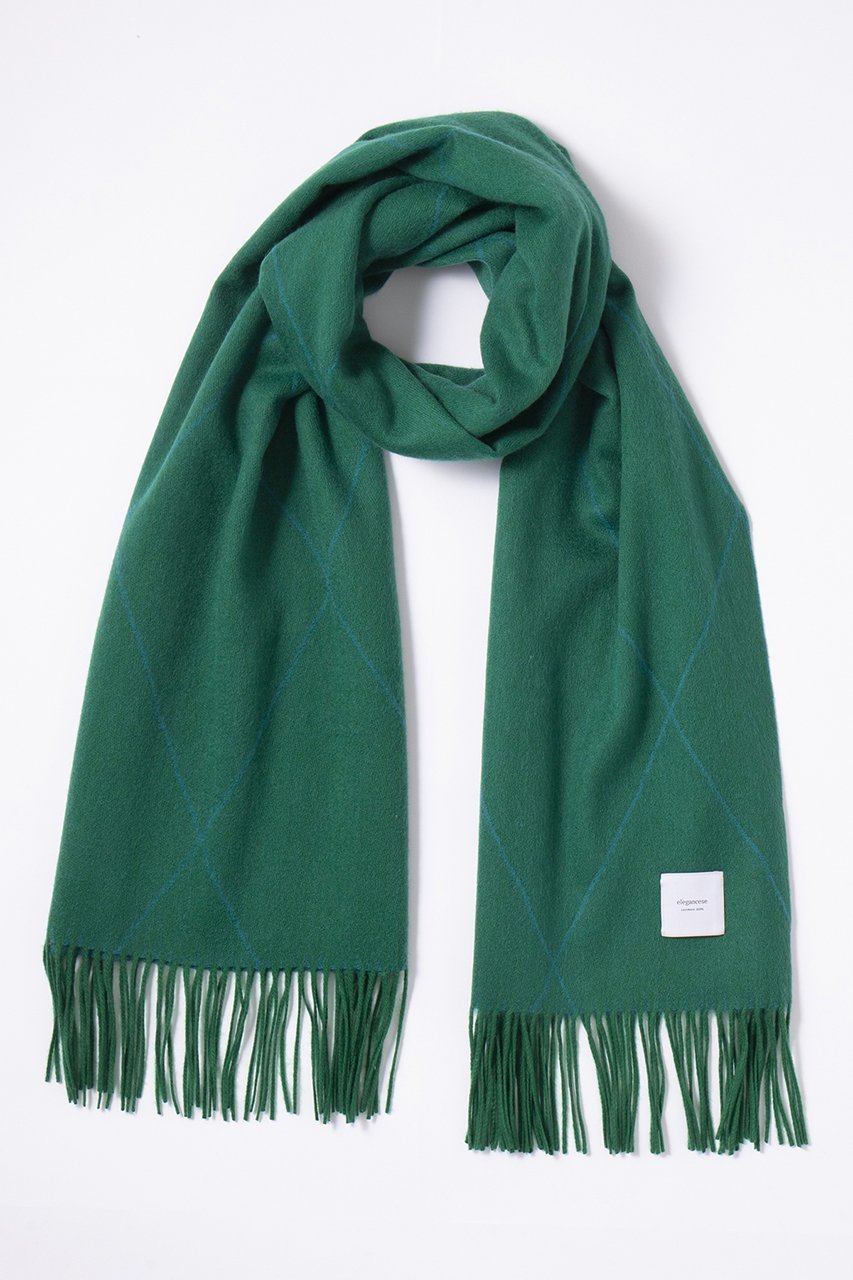 【エレガンセーゼ/ELEGANCESE】のdiamond wave マフラー インテリア・キッズ・メンズ・レディースファッション・服の通販 founy(ファニー) 　ファッション　Fashion　レディースファッション　Fashion for Women　ストール　Soft & Warm Scarves　マフラー・スヌード / 冬小物の定番　Scarves & Mufflers　ウェーブ　Wavy Pattern　ストール　Stole, Wrap　マフラー　Scarf, Muffler　ラグジュアリー　Luxury, Elegant　グリーン|ID: prp329100004684669 ipo3291000000035784390