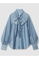 【アルアバイル/allureville】のシルキーセルロースボウブラウス 人気、トレンドファッション・服の通販 founy(ファニー) ファッション Fashion レディースファッション Fashion for Women トップス・カットソー Cut & Sew Tops シャツ・ブラウス・オフィスカジュアル Elegant Blouses & Button-Ups おすすめ Recommended / Our Picks インナー Innerwear エレガント 上品 Elegant ジャケット Jacket, Outerwear スリーブ Sleeve, Long Sleeve / Short Sleeve ハイネック High Neck, Mock Neck リボン Ribbon, Bow ロング Long, Long-Length 新作・新入荷 New Arrivals / New In |ID:prp329100004684727