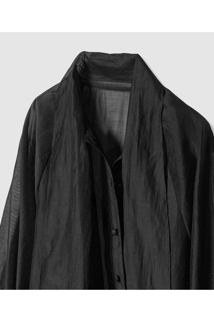 【アルアバイル/allureville】のシルキーセルロースボウブラウス 人気、トレンドファッション・服の通販 founy(ファニー) 　ファッション　Fashion　レディースファッション　Fashion for Women　トップス・カットソー　Cut & Sew Tops　シャツ・ブラウス・オフィスカジュアル　Elegant Blouses & Button-Ups　おすすめ　Recommended / Our Picks　インナー　Innerwear　エレガント 上品　Elegant　ジャケット　Jacket, Outerwear　スリーブ　Sleeve, Long Sleeve / Short Sleeve　ハイネック　High Neck, Mock Neck　リボン　Ribbon, Bow　ロング　Long, Long-Length　新作・新入荷　New Arrivals / New In　other-4|ID: prp329100004684727 ipo3291000000033831460