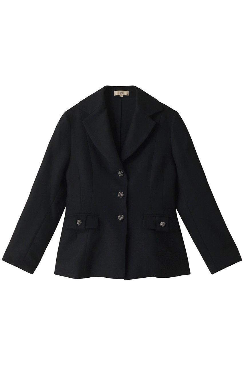 【エムダブリュー/MW】のWOOL 140 s テーラード ジャケット インテリア・キッズ・メンズ・レディースファッション・服の通販 founy(ファニー) 　ファッション　Fashion　レディースファッション　Fashion for Women　アウター　Coat / Outerwear Collection　レディースジャケット・軽アウター　Jackets　テーラードジャケット / 通勤・きれいめスタイル　Tailored Jackets & Blazers　オケージョン　Occasion Wear　ジャケット　Jacket, Outerwear　スタイリッシュ　Stylish, Fashionable　テーラード　Tailored, Tailored Fit　新作・新入荷　New Arrivals / New In　ブラック|ID: prp329100004684729 ipo3291000000033831476