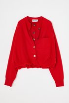 【ナゴンスタンス/nagonstans】のdouble-front cardigan カーディガン 人気、トレンドファッション・服の通販 founy(ファニー) ファッション Fashion レディースファッション Fashion for Women トップス・カットソー Cut & Sew Tops ニット Knit Tops & Sweaters カーディガン・羽織り Layered Style Cardigans カーディガン Cardigan, Knitwear バルーン Balloon, Balloon Silhouette thumbnail Chili|ID: prp329100004686295 ipo3291000000035869312