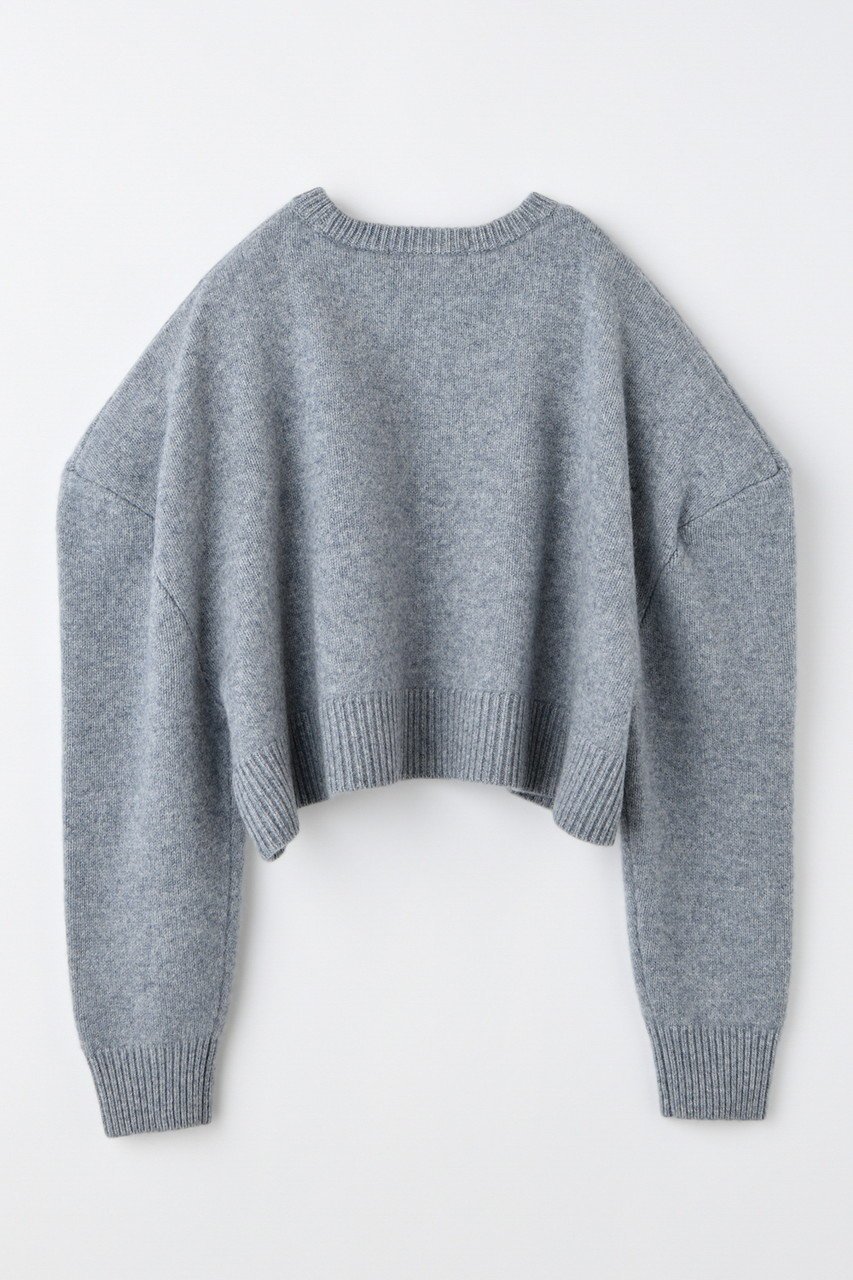 【エンフォルド/ENFOLD】のWIDE SHOULDER CROPPED PULLOVER プルオーバー 人気、トレンドファッション・服の通販 founy(ファニー) 　ファッション　Fashion　レディースファッション　Fashion for Women　トップス・カットソー　Cut & Sew Tops　ニット　Knit Tops & Sweaters　カジュアルプルオーバー・ニットトップス　Pullovers & Knit Tops / Casual Pullovers　おすすめ　Recommended / Our Picks　シンプル　Simple, Minimal　ワイド　Wide, Wide Fit　other-2|ID: prp329100004686299 ipo3291000000035869318