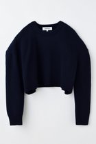 【エンフォルド/ENFOLD】のWIDE SHOULDER CROPPED PULLOVER プルオーバー ダークネイビー|ID: prp329100004686299 ipo3291000000036957181