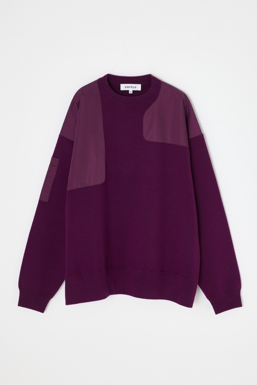 【エンフォルド/ENFOLD】の【9/17 12:00販売開始】MILITARY CHAIR PULLOVER プルオーバー インテリア・キッズ・メンズ・レディースファッション・服の通販 founy(ファニー) 　ファッション　Fashion　レディースファッション　Fashion for Women　トップス・カットソー　Cut & Sew Tops　ニット　Knit Tops & Sweaters　カジュアルプルオーバー・ニットトップス　Pullovers & Knit Tops / Casual Pullovers　エレガント 上品　Elegant　スーツ　Suit, Formalwear　バランス　Balance, Style Balance　ミリタリー　Military, Army Style　新作・新入荷　New Arrivals / New In　ボルドー|ID: prp329100004686302 ipo3291000000033840578