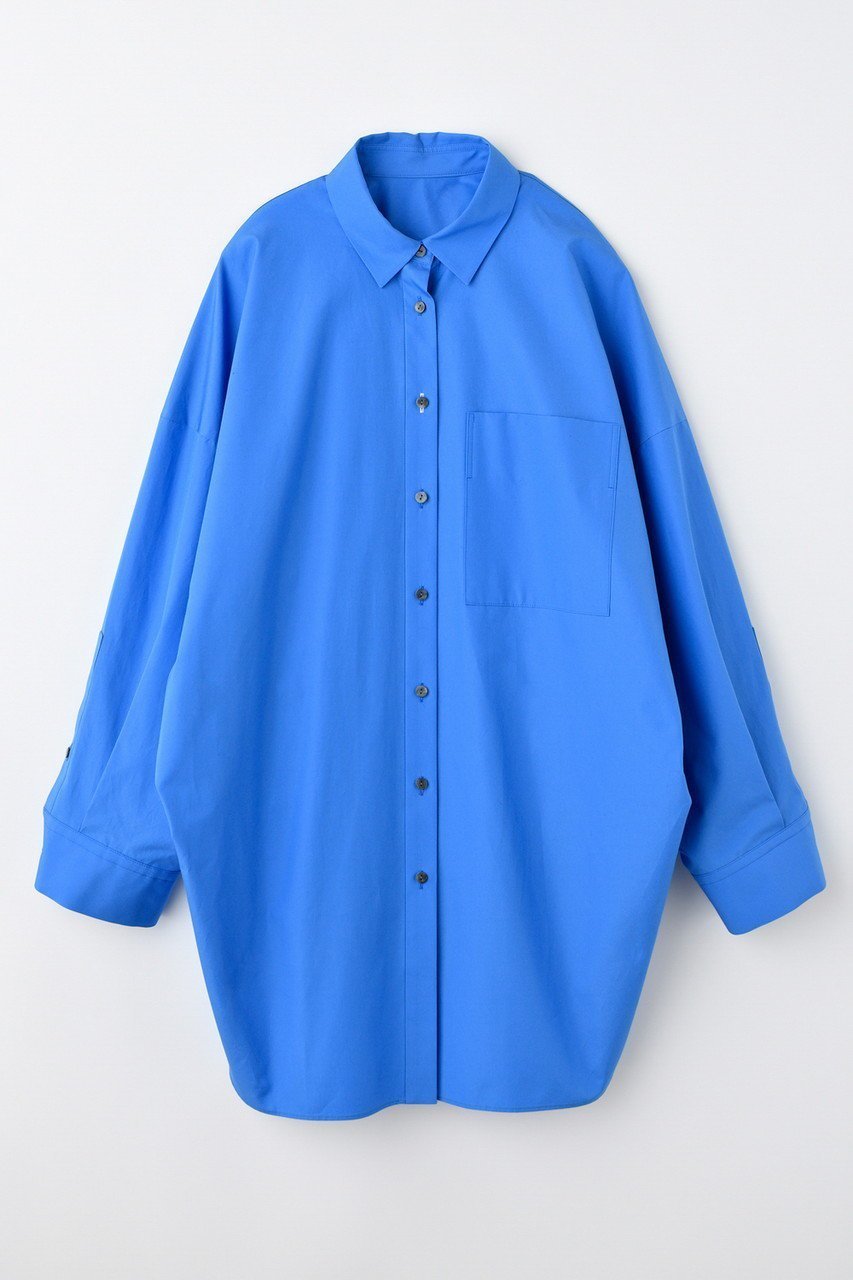 【エンフォルド/ENFOLD】のNAPE SHIRT シャツ インテリア・キッズ・メンズ・レディースファッション・服の通販 founy(ファニー) 　ファッション　Fashion　レディースファッション　Fashion for Women　トップス・カットソー　Cut & Sew Tops　シャツ・ブラウス・オフィスカジュアル　Elegant Blouses & Button-Ups　おすすめ　Recommended / Our Picks　スリーブ　Sleeve, Long Sleeve / Short Sleeve　タイプライター　Typewriter Fabric, Crisp Cotton　ドレープ　Drape, Draping Fabric　ハイネック　High Neck, Mock Neck　パターン　Pattern, Design Print　ロング　Long, Long-Length　冬　Winter / This Winter　新作・新入荷　New Arrivals / New In　サックス|ID: prp329100004686306 ipo3291000000033840603