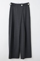 【エンフォルド/ENFOLD】のTWO WAY TROUSERS トラウザーズ・パンツ 大人の最旬トレンドファッション＆コーディネート founy(ファウニー) ファッション Fashion レディースファッション Fashion for Women パンツ Pants & Trousers ストレッチ Stretch, Stretchy Fabric フロント Front, Front Design エレガント 上品 Elegant thumbnail チャコールグレー|ID: prp329100004686307 ipo3291000000036890683