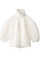 【エンフォルド/ENFOLD】のAIRLY PUFF BLOUSON ブルゾン 人気、トレンドファッション・服の通販 founy(ファニー) ファッション Fashion レディースファッション Fashion for Women アウター Coat / Outerwear Collection レディースジャケット・軽アウター Jackets ブルゾンジャケット・スポーティアウター Blouson Jackets ジャケット Jacket, Outerwear タフタ Taffeta, Structured Fabric パターン Pattern, Design Print ブルゾン Blouson, Bomber Jacket 切替 Switching, Contrast Panel 軽量 Lightweight, Ultra Light thumbnail ホワイト|ID: prp329100004686309 ipo3291000000034321841