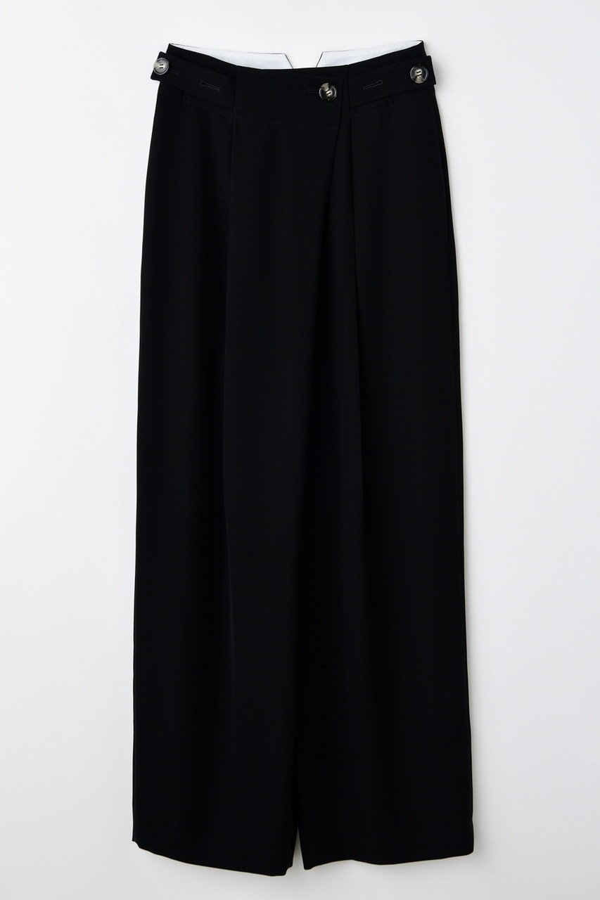 【エンフォルド/ENFOLD】のTWO WAY TROUSERS トラウザーズ・パンツ インテリア・キッズ・メンズ・レディースファッション・服の通販 founy(ファニー) 　ファッション　Fashion　レディースファッション　Fashion for Women　パンツ　Pants & Trousers　フロント　Front, Front Design　エレガント 上品　Elegant　定番　Standard, Basic Item　ブラック|ID: prp329100004686310 ipo3291000000033840625