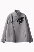 【ミューラル/MURRAL】のTrillium エンブロイダリー ウールコート 人気、トレンドファッション・服の通販 founy(ファニー) ファッション Fashion レディースファッション Fashion for Women アウター Coat / Outerwear Collection コート・ロングコート・ピーコート Long Coats, Peacoats & More 2025年 2025 2025-2026秋冬・A/W Autumn/Winter 2025–26 AW25–26 なめらか Smooth, Silky Texture エアリー Airy Texture エレガント 上品 Elegant エンブロイダリー Embroidery Design コレクション Collection, Seasonal Line ショート Short, Short Length シンプル Simple, Minimal パターン Pattern, Design Print フロント Front, Front Design 新作・新入荷 New Arrivals / New In A/W・秋冬 Autumn/Winter thumbnail グレー|ID: prp329100004686312 ipo3291000000033840637