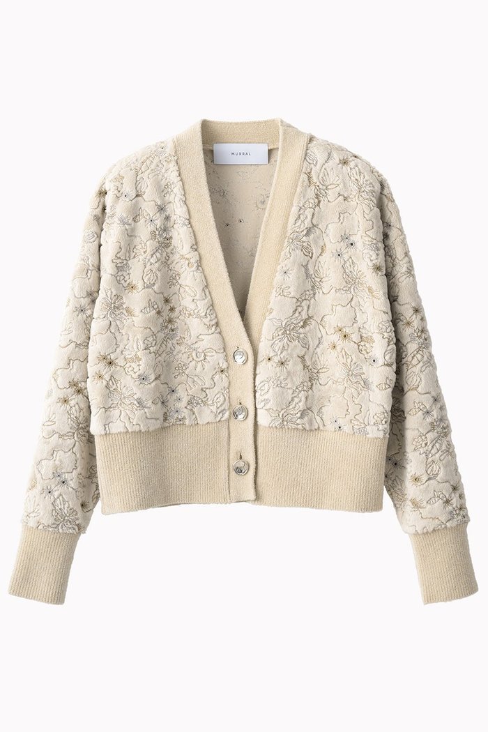 【ミューラル/MURRAL】のCamouflage エンブロイダリー ニットカーディガン インテリア・キッズ・メンズ・レディースファッション・服の通販 founy(ファニー) https://founy.com/ ファッション Fashion レディースファッション Fashion for Women トップス・カットソー Cut & Sew Tops ニット Knit Tops & Sweaters カーディガン・羽織り Layered Style Cardigans 2025年 2025 2025-2026秋冬・A/W Autumn/Winter 2025–26 AW25–26 エレガント 上品 Elegant エンブロイダリー Embroidery Design カーディガン Cardigan, Knitwear クラシカル Classical, Vintage-Inspired コレクション Collection, Seasonal Line コンパクト Compact, Small Size バランス Balance, Style Balance A/W・秋冬 Autumn/Winter |ID: prp329100004686313 ipo3291000000033840649