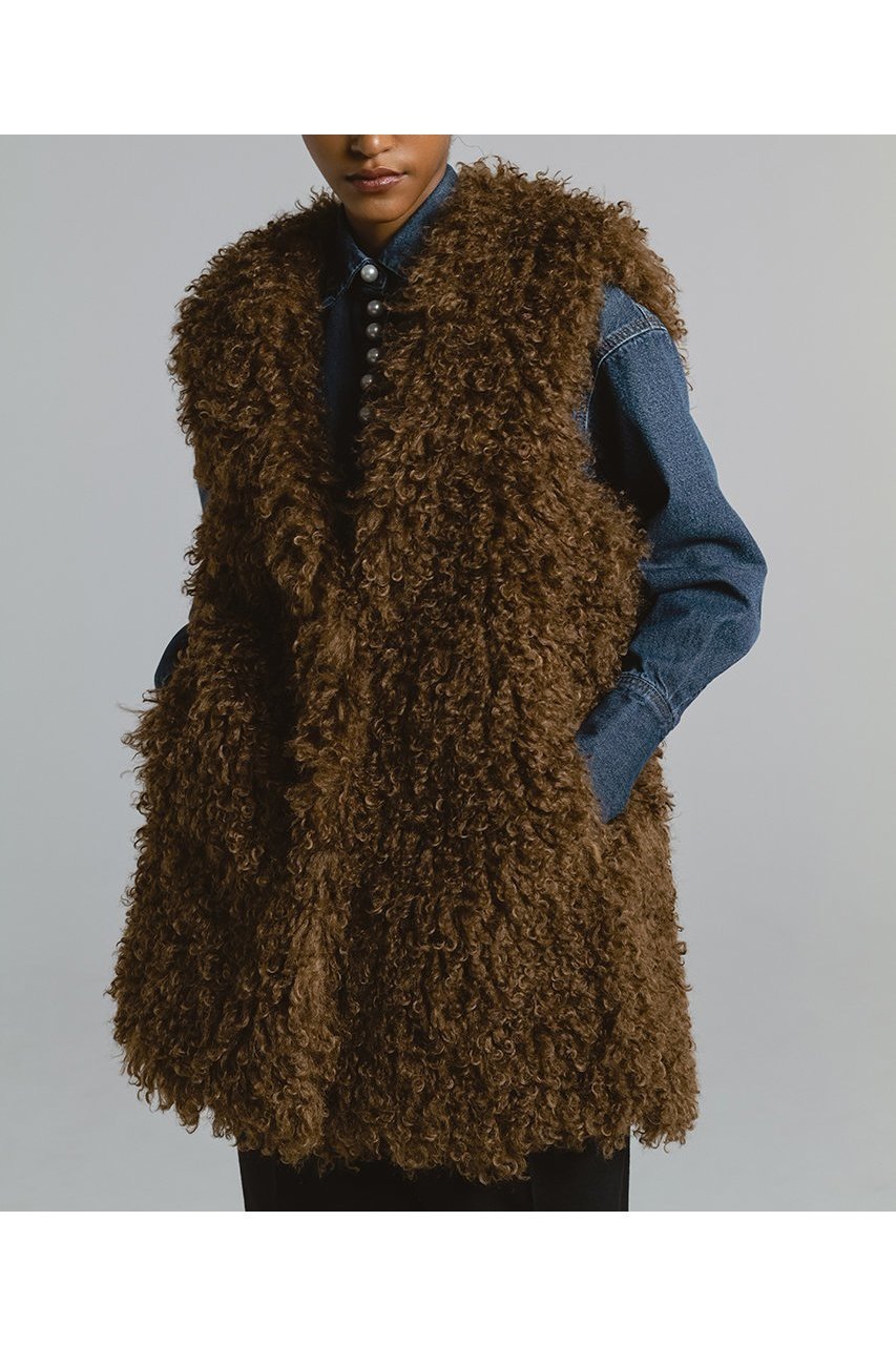 【チノ/CINOH】のCRINPED BOA ベスト 人気、トレンドファッション・服の通販 founy(ファニー) 　ファッション　Fashion　レディースファッション　Fashion for Women　アウター　Coat / Outerwear Collection　レディースジャケット・軽アウター　Jackets　シンプル　Simple, Minimal　ジャケット　Jacket, Outerwear　ファブリック　Fabric, Textile　ベスト　Vest, Waistcoat　ラグジュアリー　Luxury, Elegant　新作・新入荷　New Arrivals / New In　other-3|ID: prp329100004686384 ipo3291000000033841117