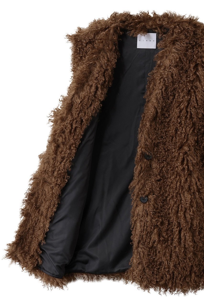 【チノ/CINOH】のCRINPED BOA ベスト 人気、トレンドファッション・服の通販 founy(ファニー) 　ファッション　Fashion　レディースファッション　Fashion for Women　アウター　Coat / Outerwear Collection　レディースジャケット・軽アウター　Jackets　ジャケット　Jacket, Outerwear　ベスト　Vest, Waistcoat　ラグジュアリー　Luxury, Elegant　エレガント 上品　Elegant　other-6|ID: prp329100004686384 ipo3291000000036134627