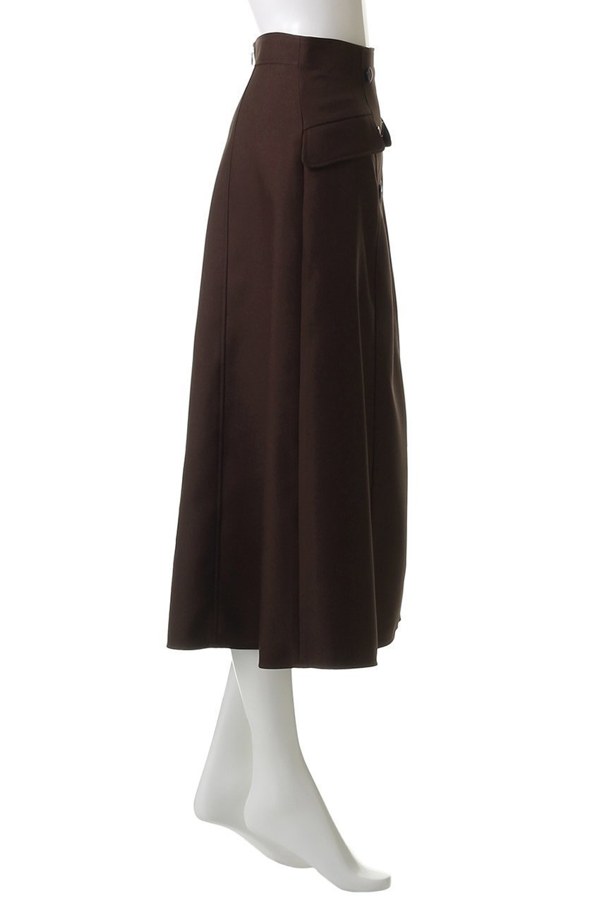 【アナイ/ANAYI】のブライトツイルAラインスカート 人気、トレンドファッション・服の通販 founy(ファニー) 　ファッション　Fashion　レディースファッション　Fashion for Women　スカート　Skirts　Aライン・フレアスカート　A-Line & Flared Skirts　ロングスカート　Long Skirts / Maxi & Midi Skirts　ツイル　Twist, Twisted Detail　フラップ　Flap, Flap Pocket　フロント　Front, Front Design　ポケット　Pocket, Pocket Detail　ロング　Long, Long-Length　新作・新入荷　New Arrivals / New In　other-3|ID: prp329100004686385 ipo3291000000033841131