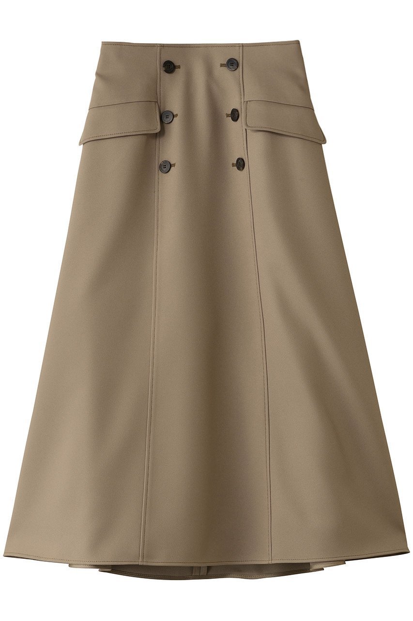 【アナイ/ANAYI】のブライトツイルAラインスカート インテリア・キッズ・メンズ・レディースファッション・服の通販 founy(ファニー) ファッション Fashion レディースファッション Fashion for Women スカート Skirts Aライン・フレアスカート A-Line & Flared Skirts ロングスカート Long Skirts / Maxi & Midi Skirts ツイル Twist, Twisted Detail フラップ Flap, Flap Pocket フロント Front, Front Design ポケット Pocket, Pocket Detail ロング Long, Long-Length ベージュ2|ID: prp329100004686385 ipo3291000000034229861