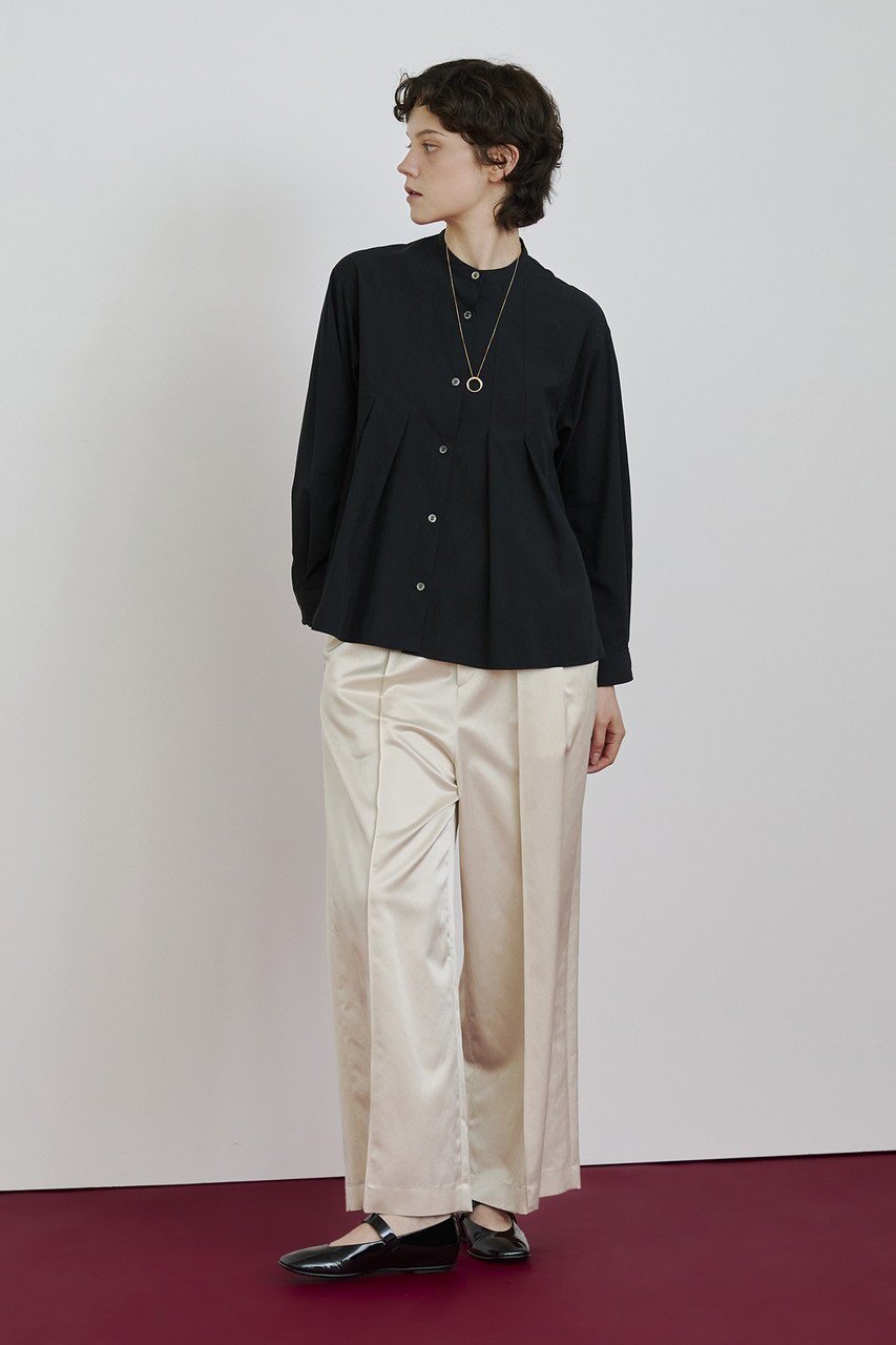 【ハウス オブ ロータス/HOUSE OF LOTUS】のレーヨンナイロンフィブリルタックブラウス 人気、トレンドファッション・服の通販 founy(ファニー)  ファッション Fashion レディースファッション Fashion for Women トップス・カットソー Cut & Sew Tops シャツ・ブラウス・オフィスカジュアル Elegant Blouses & Button-Ups カフス Cuff Design スリーブ Sleeve, Long Sleeve / Short Sleeve タイプライター Typewriter Fabric, Crisp Cotton ドレープ Drape, Draping Fabric プリーツ Pleats, Pleated ロング Long, Long-Length エレガント 上品 Elegant 吸水 Absorbent, Quick-Dry other-6|ID: prp329100004686388 ipo3291000000034005197
