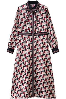 【アルアバイル/allureville】 【Loulou Willoughby】ホースジオメトリックPTシャツワンピース人気、トレンドファッション・服の通販 founy(ファニー) ファッション Fashion レディースファッション Fashion for Women ワンピース Dresses シャツワンピース / 1枚で着映えコーデ Shirt Dresses チュニック Tunic Tops & Dresses スリーブ Sleeve, Long Sleeve / Short Sleeve チェーン Chain, Chain Strap チュニック Tunic, Long Top プリント Print, Printed Pattern モチーフ Motif, Design Theme ロング Long, Long-Length 新作・新入荷 New Arrivals / New In |ID:prp329100004686390