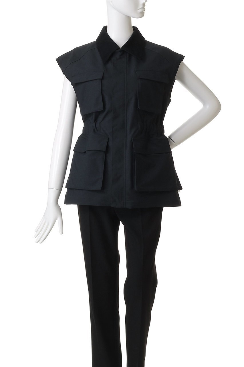 【アルアバイル/allureville】のコーデュロイコンビサファリジレ 人気、トレンドファッション・服の通販 founy(ファニー) 　ファッション　Fashion　レディースファッション　Fashion for Women　アウター　Coat / Outerwear Collection　レディースジャケット・軽アウター　Jackets　オータム　Autumn Fashion　コーデュロイ　Corduroy, Cord Fabric　シェイプ　Shape, Slim Fit　ジャケット　Jacket, Outerwear　ツイル　Twist, Twisted Detail　フェミニン　Feminine, Girly　ベスト　Vest, Waistcoat　マニッシュ　Mannish, Boyish　新作・新入荷　New Arrivals / New In　other-2|ID: prp329100004686393 ipo3291000000033841204