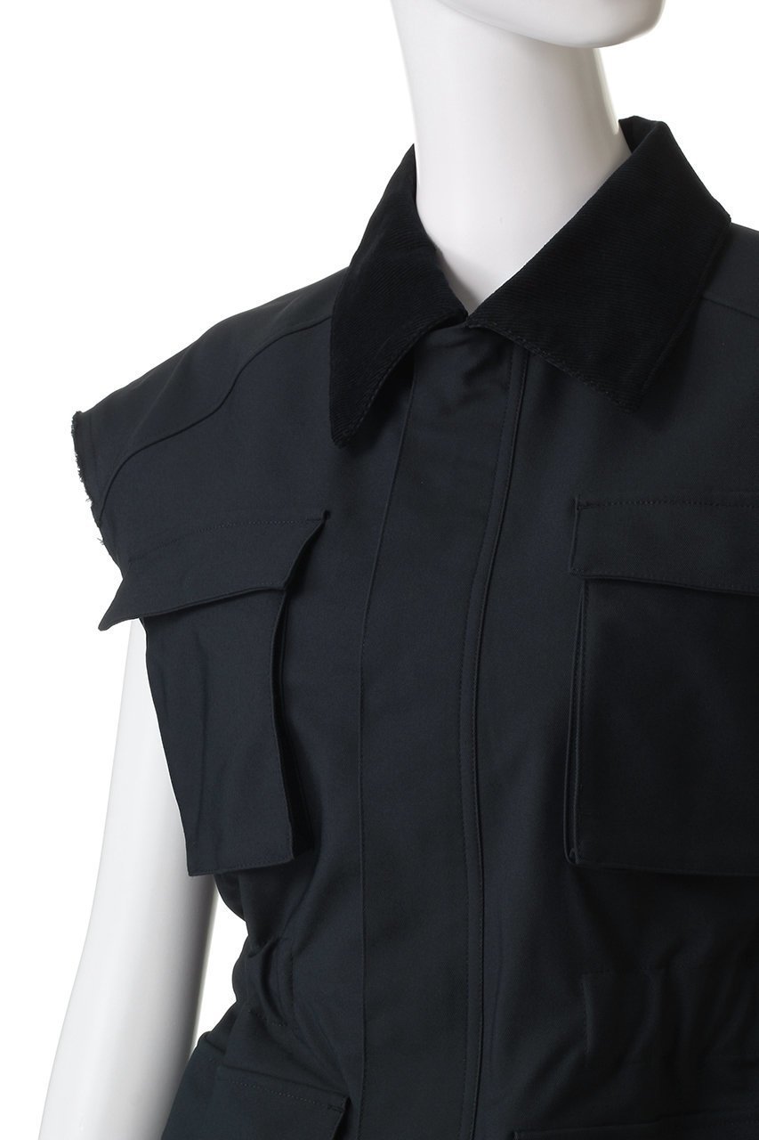 【アルアバイル/allureville】のコーデュロイコンビサファリジレ 人気、トレンドファッション・服の通販 founy(ファニー) 　ファッション　Fashion　レディースファッション　Fashion for Women　アウター　Coat / Outerwear Collection　レディースジャケット・軽アウター　Jackets　オータム　Autumn Fashion　コーデュロイ　Corduroy, Cord Fabric　シェイプ　Shape, Slim Fit　ジャケット　Jacket, Outerwear　ツイル　Twist, Twisted Detail　フェミニン　Feminine, Girly　ベスト　Vest, Waistcoat　マニッシュ　Mannish, Boyish　新作・新入荷　New Arrivals / New In　other-5|ID: prp329100004686393 ipo3291000000033841209