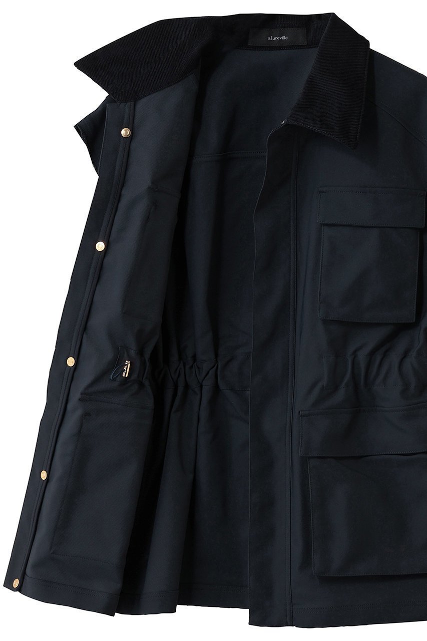 【アルアバイル/allureville】のコーデュロイコンビサファリジレ 人気、トレンドファッション・服の通販 founy(ファニー) 　ファッション　Fashion　レディースファッション　Fashion for Women　アウター　Coat / Outerwear Collection　レディースジャケット・軽アウター　Jackets　オータム　Autumn Fashion　コーデュロイ　Corduroy, Cord Fabric　シェイプ　Shape, Slim Fit　ジャケット　Jacket, Outerwear　ツイル　Twist, Twisted Detail　フェミニン　Feminine, Girly　ベスト　Vest, Waistcoat　マニッシュ　Mannish, Boyish　新作・新入荷　New Arrivals / New In　other-7|ID: prp329100004686393 ipo3291000000033841211