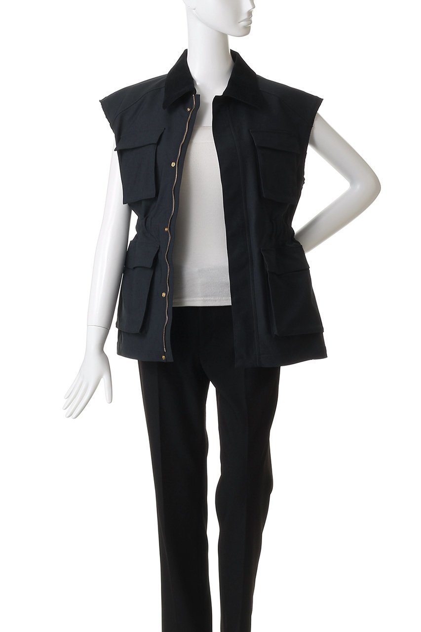 【アルアバイル/allureville】のコーデュロイコンビサファリジレ 人気、トレンドファッション・服の通販 founy(ファニー) 　ファッション　Fashion　レディースファッション　Fashion for Women　アウター　Coat / Outerwear Collection　レディースジャケット・軽アウター　Jackets　オータム　Autumn Fashion　コーデュロイ　Corduroy, Cord Fabric　シェイプ　Shape, Slim Fit　ジャケット　Jacket, Outerwear　ツイル　Twist, Twisted Detail　フェミニン　Feminine, Girly　ベスト　Vest, Waistcoat　マニッシュ　Mannish, Boyish　新作・新入荷　New Arrivals / New In　other-8|ID: prp329100004686393 ipo3291000000033841212
