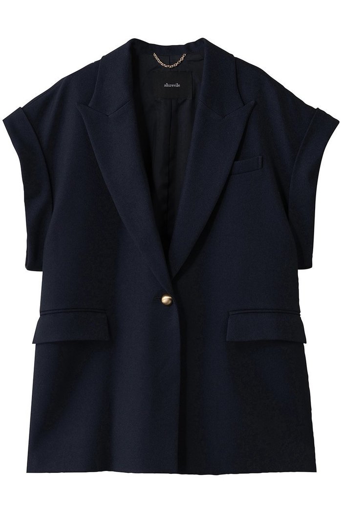 【アルアバイル/allureville】のウールライクポリツイルジレジャケット インテリア・キッズ・メンズ・レディースファッション・服の通販 founy(ファニー) https://founy.com/ ファッション Fashion レディースファッション Fashion for Women アウター Coat / Outerwear Collection レディースジャケット・軽アウター Jackets カットソー Cut and Sewn Top ジャケット Jacket, Outerwear スタイリッシュ Stylish, Fashionable ツイル Twist, Twisted Detail ベスト Vest, Waistcoat ロング Long, Long-Length エレガント 上品 Elegant |ID: prp329100004686395 ipo3291000000033841213