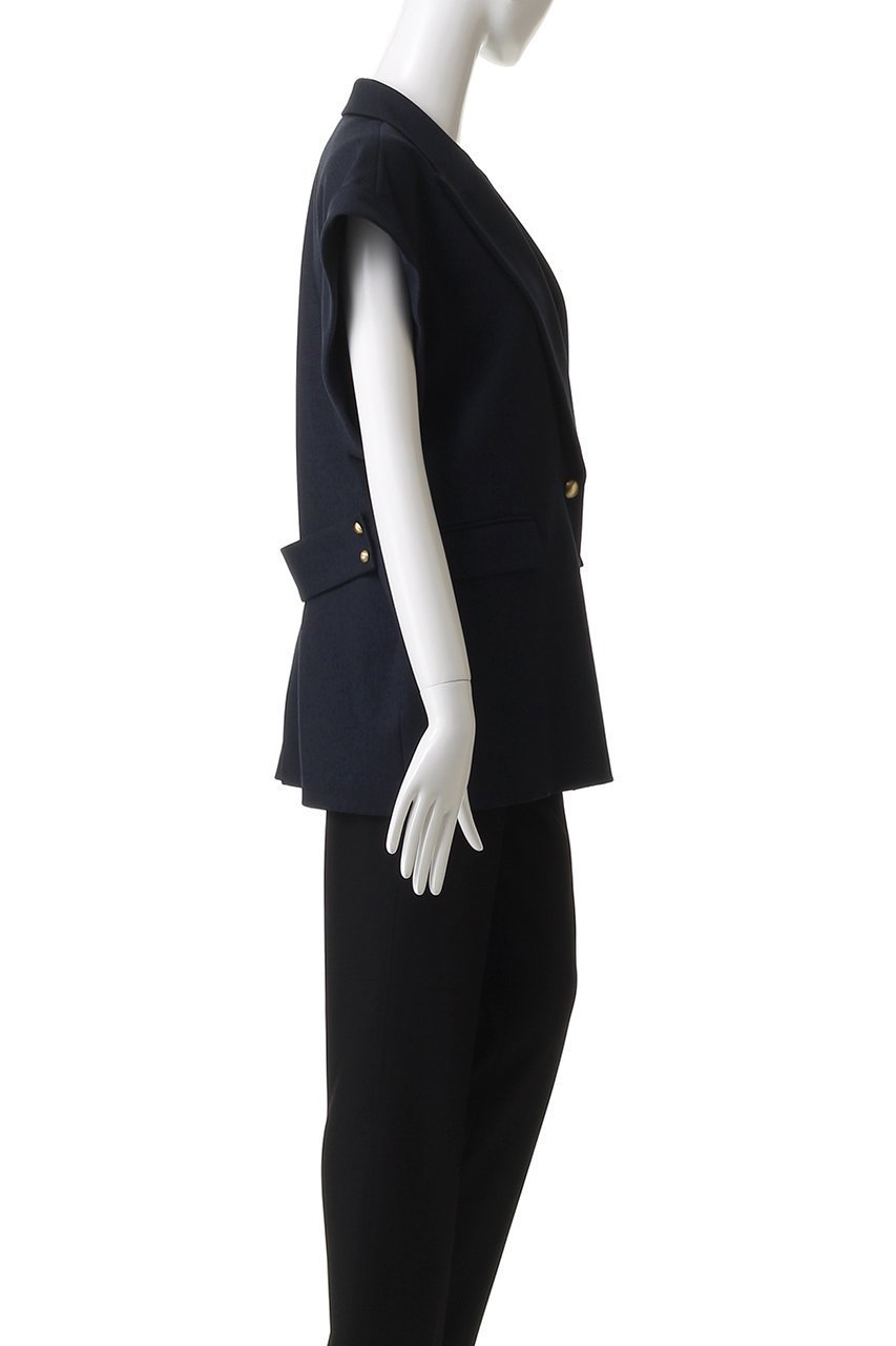 【アルアバイル/allureville】のウールライクポリツイルジレジャケット 人気、トレンドファッション・服の通販 founy(ファニー) 　ファッション　Fashion　レディースファッション　Fashion for Women　アウター　Coat / Outerwear Collection　レディースジャケット・軽アウター　Jackets　カットソー　Cut and Sewn Top　ジャケット　Jacket, Outerwear　スタイリッシュ　Stylish, Fashionable　ツイル　Twist, Twisted Detail　ベスト　Vest, Waistcoat　ロング　Long, Long-Length　エレガント 上品　Elegant　新作・新入荷　New Arrivals / New In　other-3|ID: prp329100004686395 ipo3291000000033841223