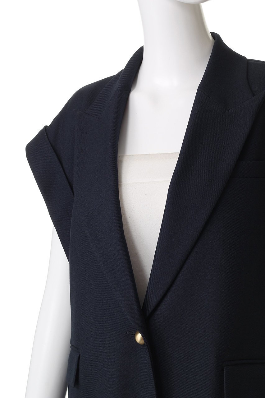 【アルアバイル/allureville】のウールライクポリツイルジレジャケット 人気、トレンドファッション・服の通販 founy(ファニー) 　ファッション　Fashion　レディースファッション　Fashion for Women　アウター　Coat / Outerwear Collection　レディースジャケット・軽アウター　Jackets　カットソー　Cut and Sewn Top　ジャケット　Jacket, Outerwear　スタイリッシュ　Stylish, Fashionable　ツイル　Twist, Twisted Detail　ベスト　Vest, Waistcoat　ロング　Long, Long-Length　エレガント 上品　Elegant　新作・新入荷　New Arrivals / New In　other-5|ID: prp329100004686395 ipo3291000000033841225