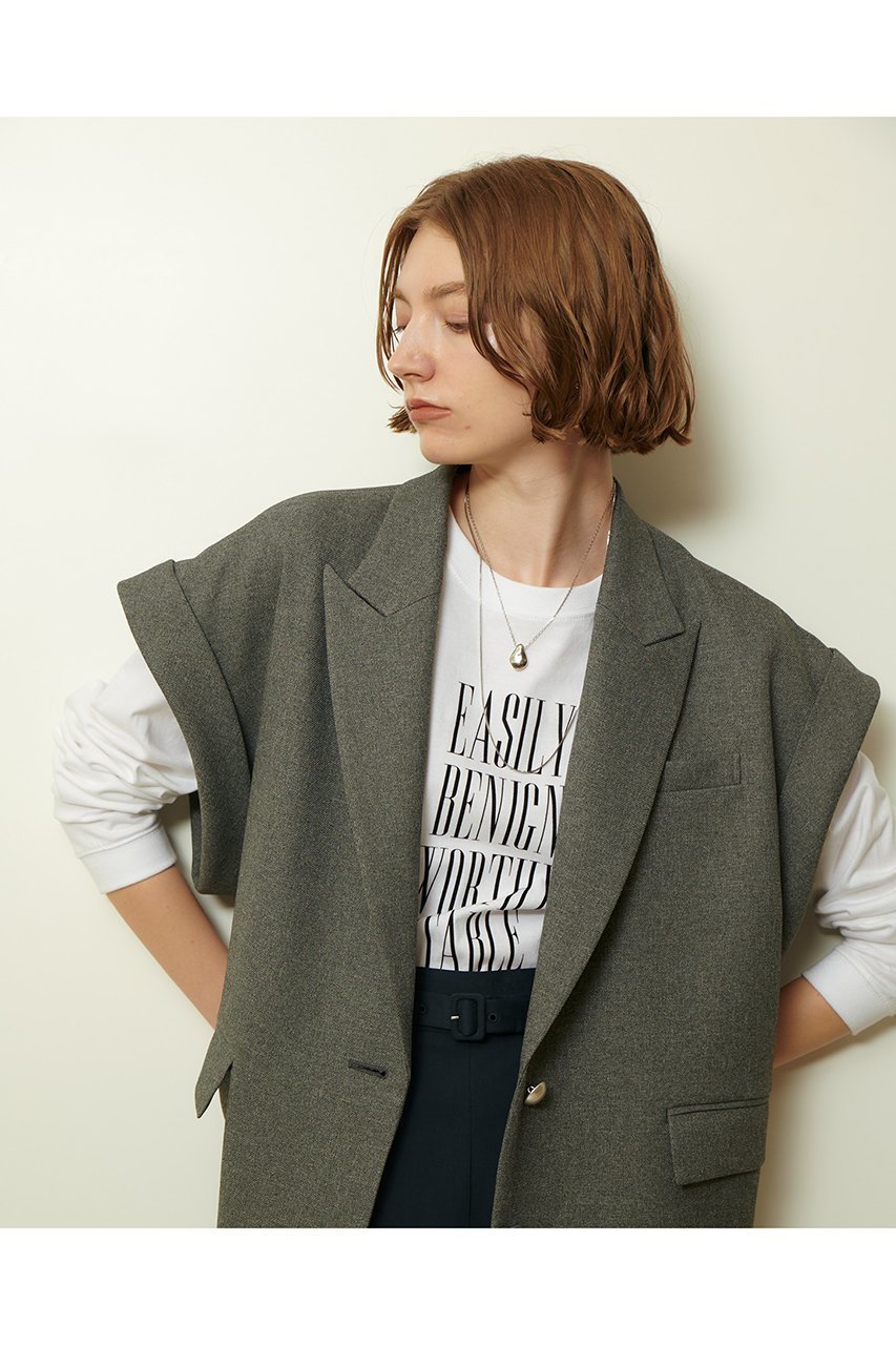 【アルアバイル/allureville】のウールライクポリツイルジレジャケット 人気、トレンドファッション・服の通販 founy(ファニー) ファッション Fashion レディースファッション Fashion for Women アウター Coat / Outerwear Collection レディースジャケット・軽アウター Jackets カットソー Cut and Sewn Top ジャケット Jacket, Outerwear スタイリッシュ Stylish, Fashionable ツイル Twist, Twisted Detail ベスト Vest, Waistcoat ロング Long, Long-Length エレガント 上品 Elegant other-8|ID: prp329100004686395 ipo3291000000034565890