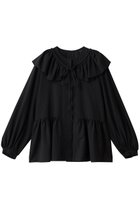 【エリオポール/heliopole】のデタッチャブルフリルブラウス ブラック|ID: prp329100004686398 ipo3291000000035616597