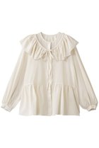 【エリオポール/heliopole】のデタッチャブルフリルブラウス アイボリー|ID: prp329100004686398 ipo3291000000036134640