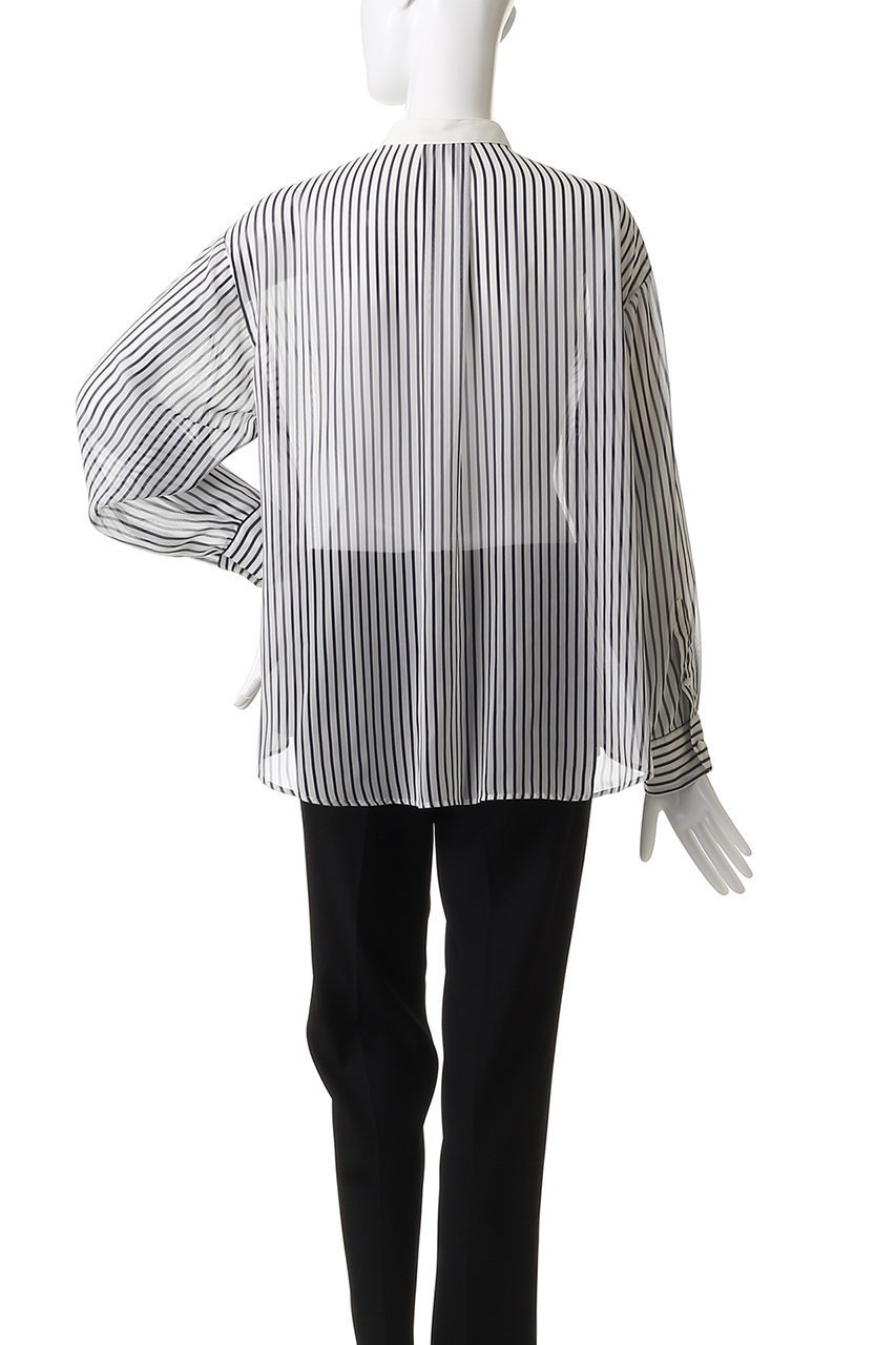 【エリオポール/heliopole】のthe EDITOR シャツ(CHIFFON) 人気、トレンドファッション・服の通販 founy(ファニー) 　ファッション　Fashion　レディースファッション　Fashion for Women　トップス・カットソー　Cut & Sew Tops　シャツ・ブラウス・オフィスカジュアル　Elegant Blouses & Button-Ups　シアー　Sheer, See-Through　シフォン　Chiffon, Lightweight Fabric　スリーブ　Sleeve, Long Sleeve / Short Sleeve　ロング　Long, Long-Length　エレガント 上品　Elegant　定番　Standard, Basic Item　新作・新入荷　New Arrivals / New In　other-4|ID: prp329100004686399 ipo3291000000033841259