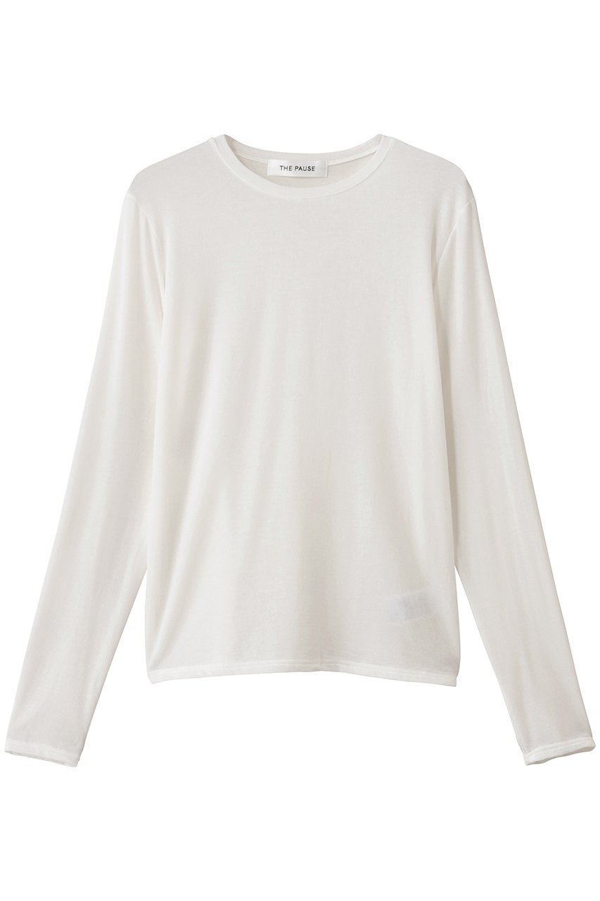 【ウィムガゼット/Whim Gazette】のP/シアーロンTEE インテリア・キッズ・メンズ・レディースファッション・服の通販 founy(ファニー) 　ファッション　Fashion　レディースファッション　Fashion for Women　トップス・カットソー　Cut & Sew Tops　シャツ・ブラウス・オフィスカジュアル　Elegant Blouses & Button-Ups　ロングTシャツ・Tシャツ　Longline T-Shirts & Tees　カットソー・ベーシックTシャツ　Cut-and-Sewn Tops / Stretch Tees & Basics　キャミワンピース　Cami Dress, Slip Dress　シアー　Sheer, See-Through　スリーブ　Sleeve, Long Sleeve / Short Sleeve　フィット　Fit, Slim Fit　ベスト　Vest, Waistcoat　ロング　Long, Long-Length　定番　Standard, Basic Item　新作・新入荷　New Arrivals / New In　オフホワイト|ID: prp329100004686400 ipo3291000000033841266